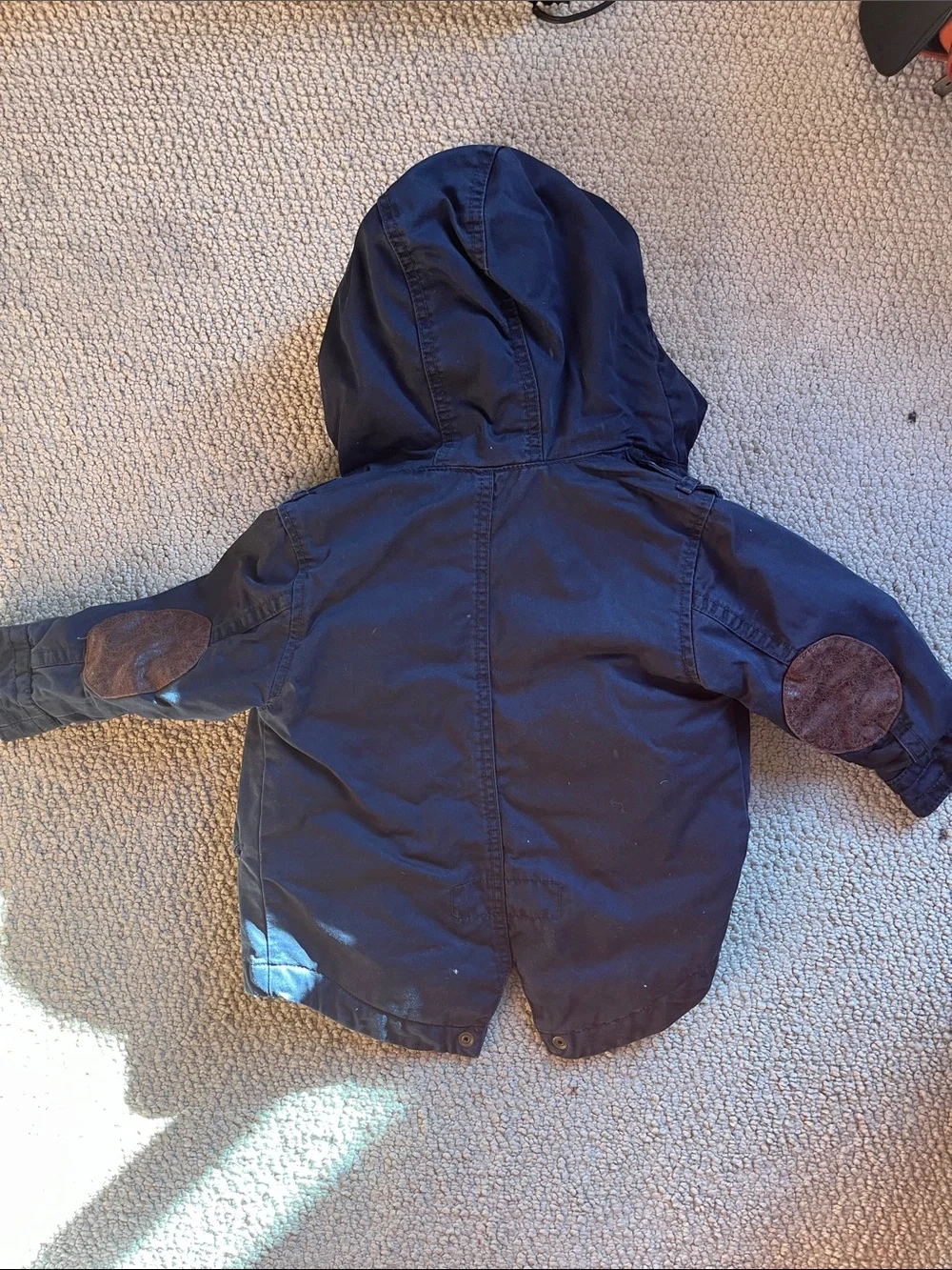 GAP Navy Hooded Kids Raincoat with Beige Union Jack 🇬🇧 Lining